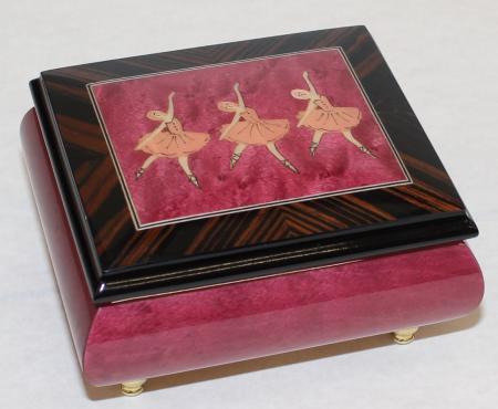 Nr.41BA02 Intarsien Ballerina Rot